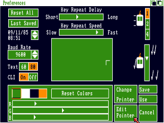AmigaOS 1.0 control panel