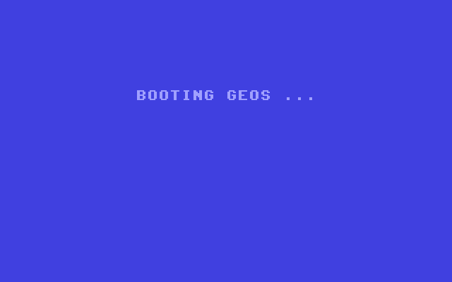 Booting GEOS