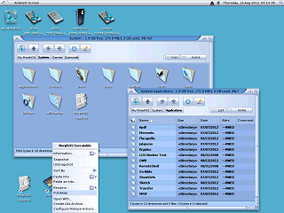 MorphOS 3.1 files and folders