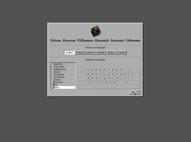 NeXTSTEP 3.3 Welcome